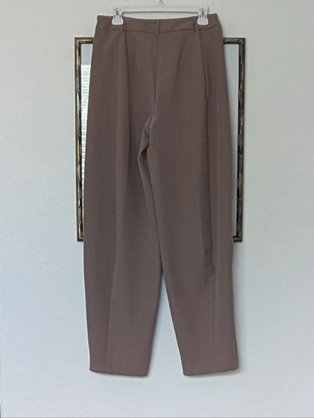 Express Barrel Leg Dress Pants in Mushroom SZ 6 Long - NWTs